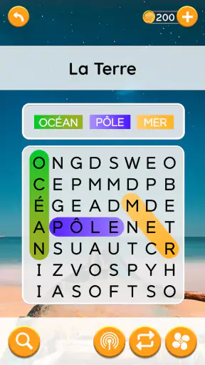 Voyage des Mots :  Mots Mêlés screenshot