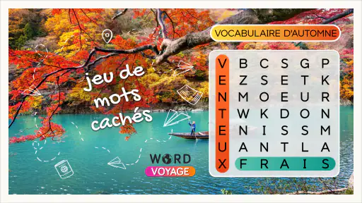 Voyage des Mots :  Mots Mêlés screenshot