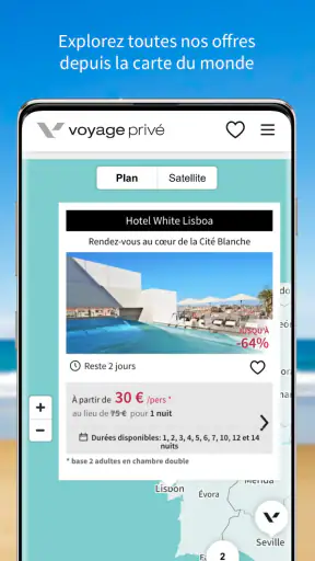 Voyage Privé - Vols et Hôtels screenshot