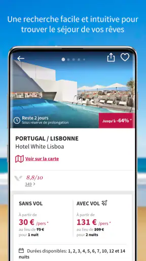 Voyage Privé - Vols et Hôtels screenshot