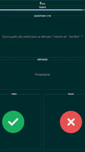 Vrai ou Faux Quiz screenshot