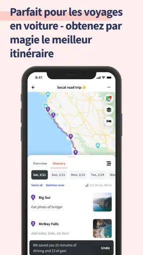 Wanderlog: Map & Plan Voyages screenshot
