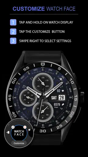 WFP 308 Business watch face screenshot