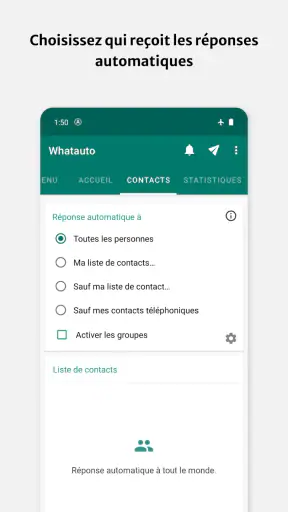 Whatauto - Réponse automatique screenshot