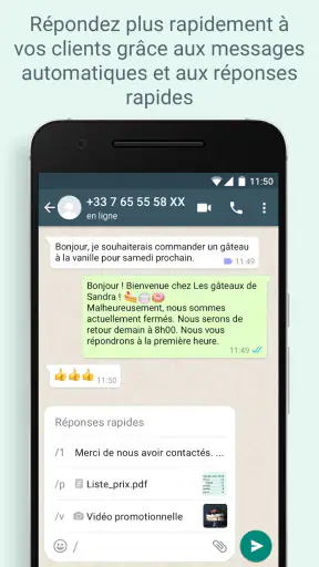 WhatsApp Business screenshot