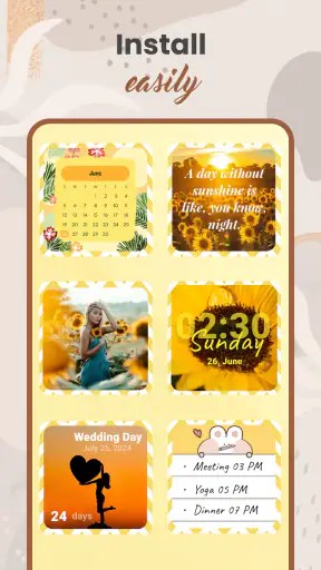 Widget 2025: Widget Esthétique screenshot