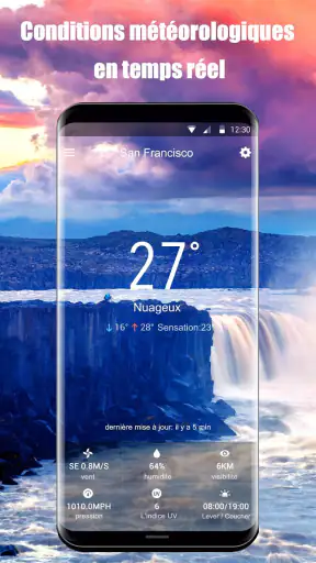 Widget de prévision météo screenshot