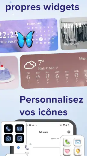 Widget & Icône : Thèmes Phone screenshot