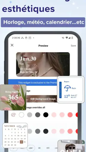 Widget & Icône : Thèmes Phone screenshot