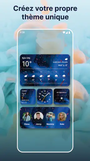Widgets OS 17: Widgets Colorés screenshot