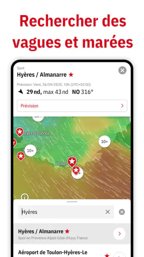 Windfinder - vent et météo screenshot