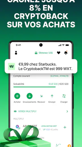 Wirex: Crypto et Finance App screenshot