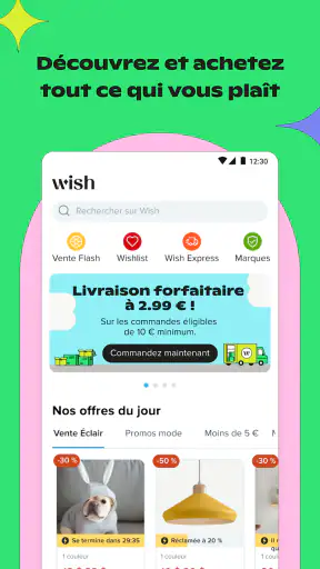Wish : Shoppez et économisez screenshot