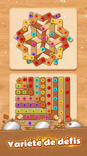 Woodle Screw Jam: Puzzle à Vis screenshot