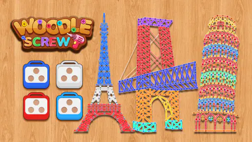 Woodle Screw Jam: Puzzle à Vis screenshot