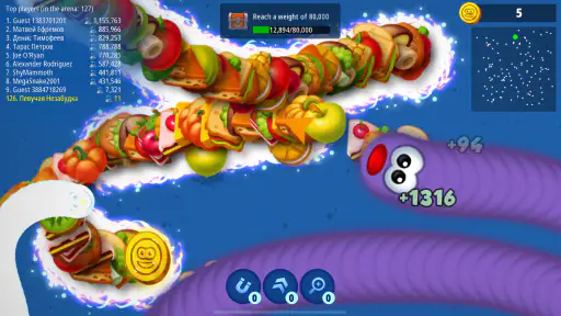 Worms Zone .io Jeux de Serpent screenshot