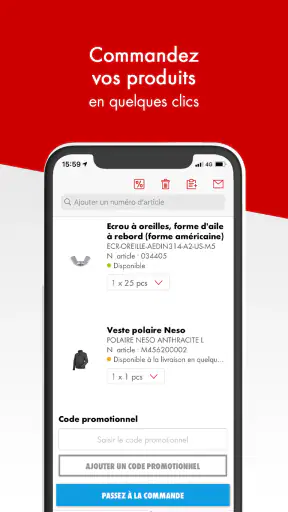 Würth -Outillage Professionnel screenshot