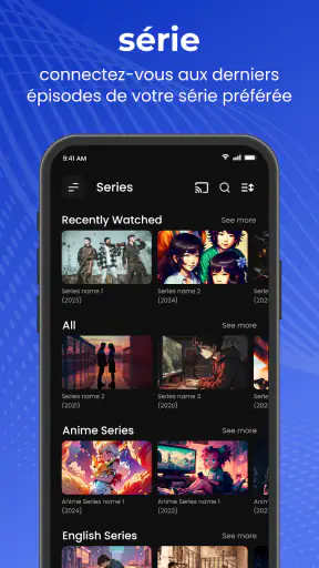 Xtream IPTV player screenshot