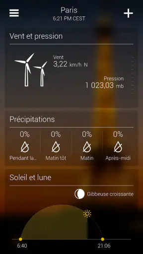 Yahoo Météo screenshot