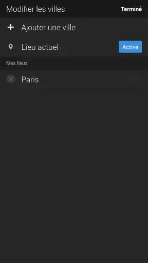 Yahoo Météo screenshot