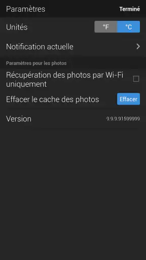 Yahoo Météo screenshot