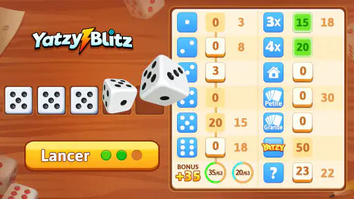 Yatzy Blitz : jeu de dés screenshot