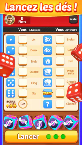 Yatzy Blitz : jeu de dés screenshot