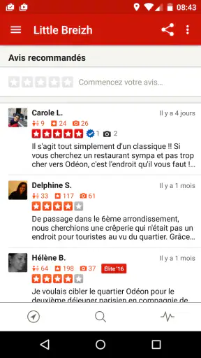 Yelp screenshot