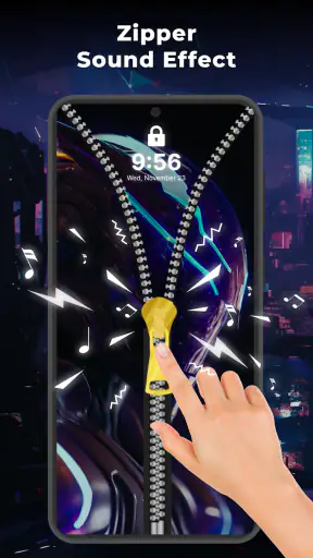 Zipper Lock HD - HQ Wallpaper screenshot