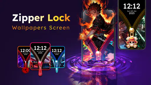 Zipper Lock Wallpapers Screen screenshot