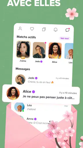 Zoe: Rencontres lesbiennes app screenshot