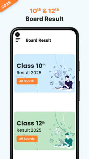 10th, 12th Board Result 2025 screenshot