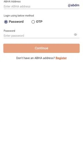 ABHA screenshot
