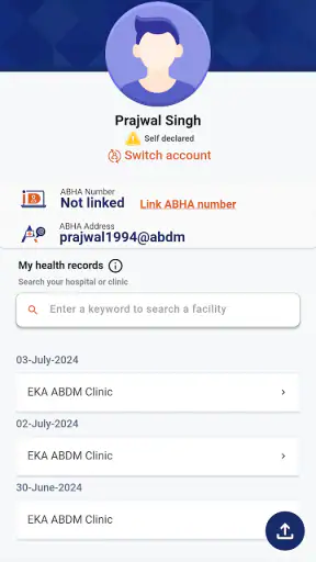 ABHA screenshot