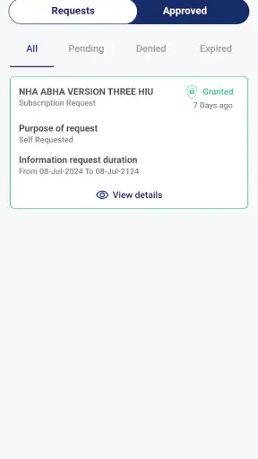 ABHA screenshot