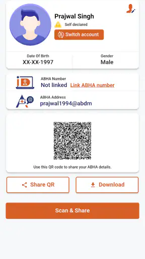 ABHA screenshot