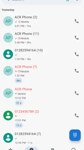 ACR Phone screenshot