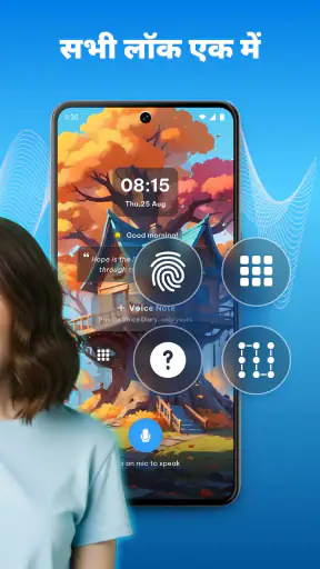 AI वॉइस लॉक स्क्रीन - VoiceOS screenshot