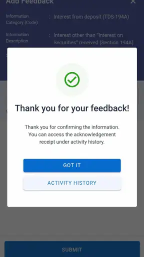 AIS for Taxpayers screenshot
