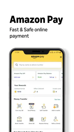 Amazon India Shop, Pay, miniTV screenshot