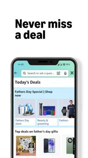 Amazon India Shop, Pay, miniTV screenshot