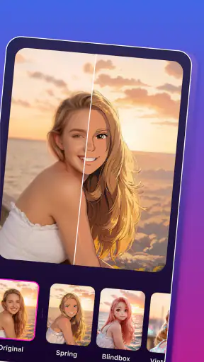 Animefy: AI सेल्फ़ी एडिटर screenshot
