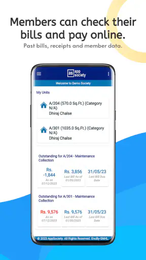 AppSociety: Society Management screenshot