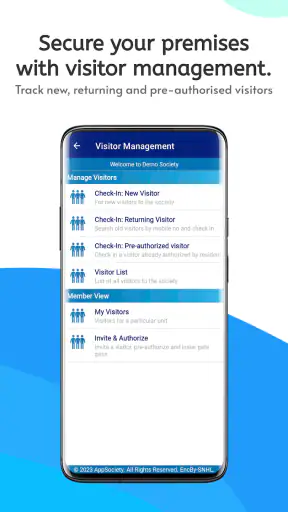 AppSociety: Society Management screenshot