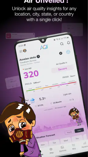 AQI वायु गुणवत्ता सूचकांक screenshot