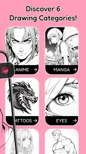 ARDraw - Anime Trace & Sketch screenshot