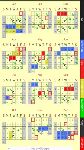 Attendance & Leave Tracker screenshot