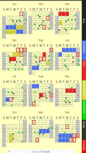 Attendance & Leave Tracker screenshot