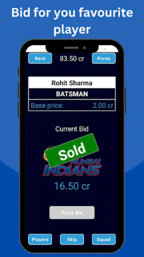 Auction League - Cricket Game screenshot