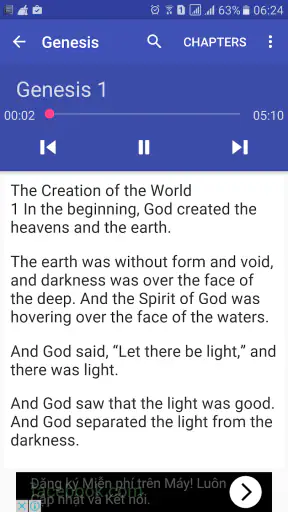 Audio Bible screenshot